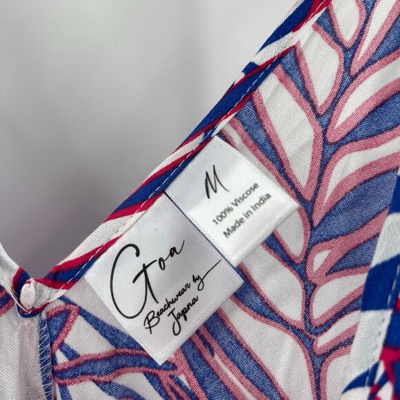 GOA BEACHWEAR BY JAPNA Cover Up Dress Size Medium NWT Swim Travel Vacation - Picture 3 of 14